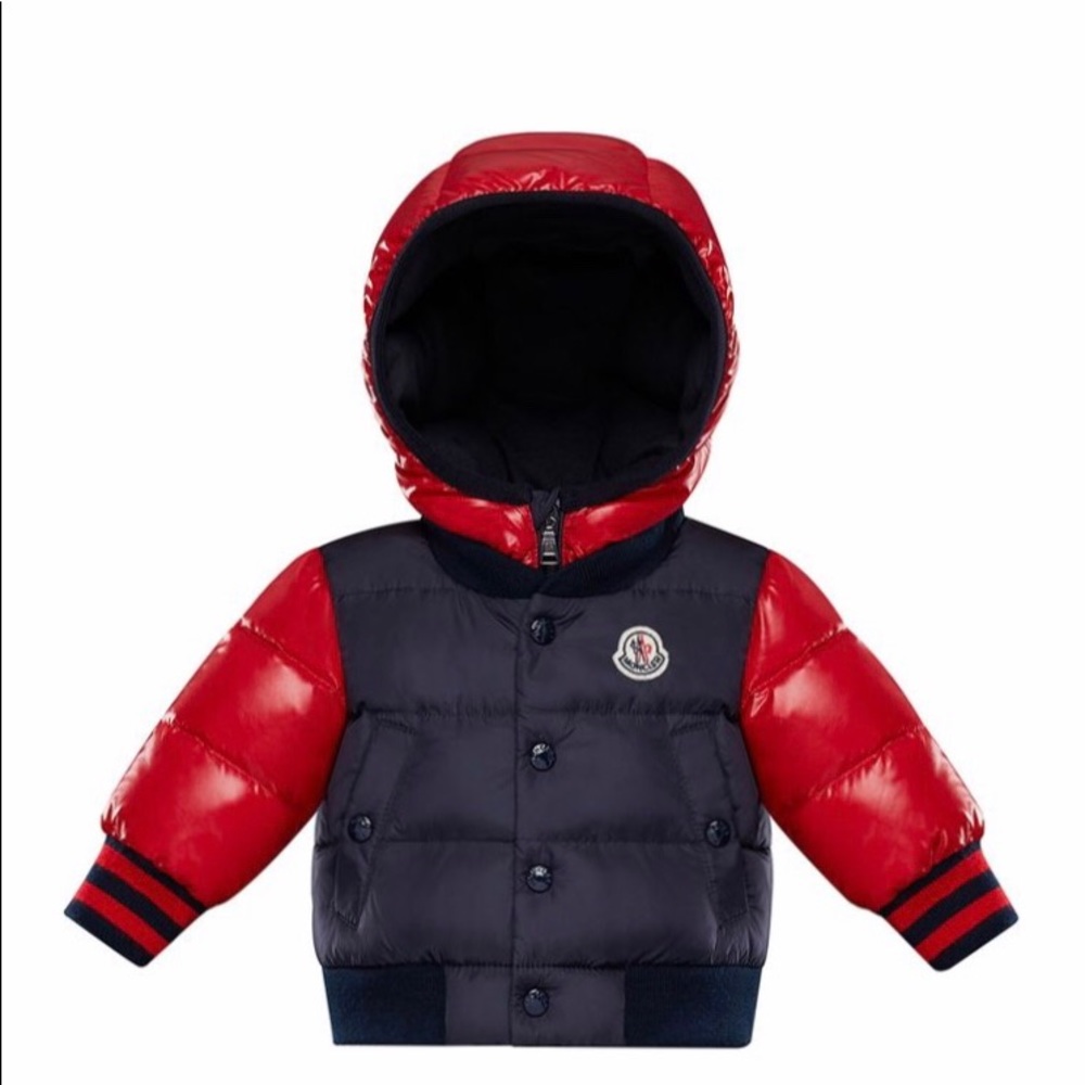 Moncler Monieux Two-Tone Puffer Coat Size 18-24M